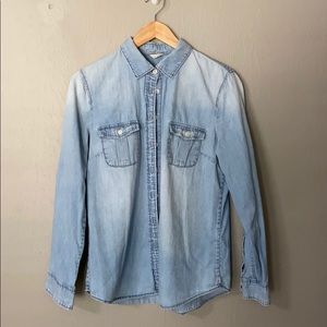 J. Crew Chambray shirt with roll sleeve